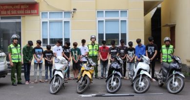 Nghệ An: Tạm giữ hình sự nhóm thanh, thiếu niên gây rối trật tự công cộng